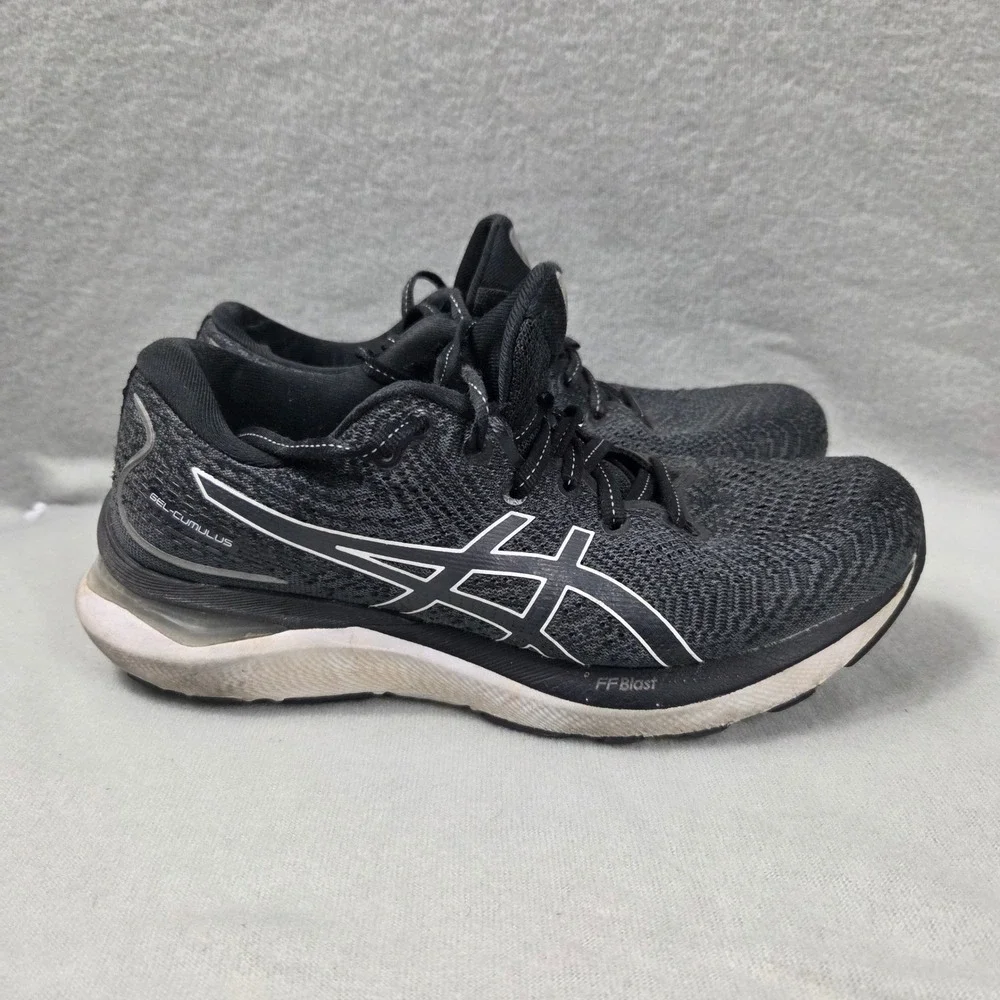 Asics Gel-Cumulus 24 Womens Running Shoes Black White 1012B206 Size 6